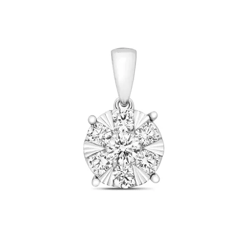 DIAMOND BRILLIANT PENDANT 0.47ct 18ct White Gold